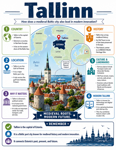 Tallinn I Capital City I Infographic
