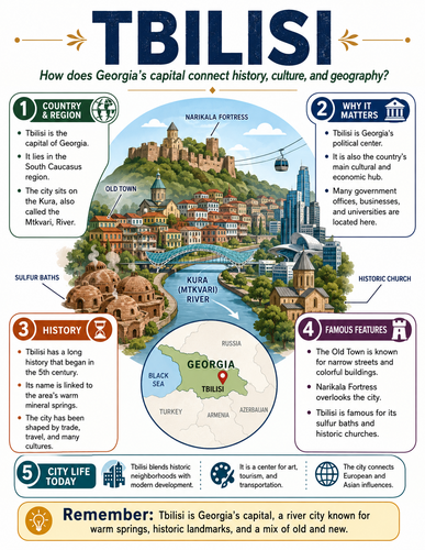 Tbilisi I Capital City I Infographic