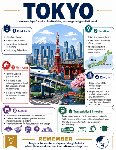 Tokyo I Capital City I Infographic