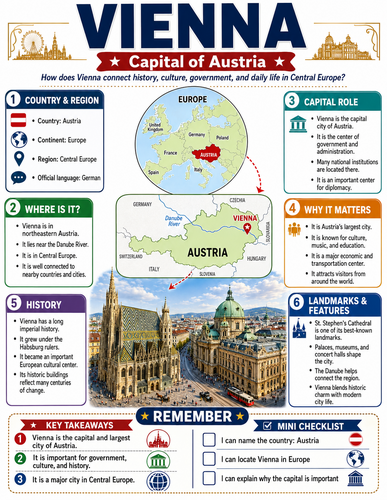 Vienna I Capital City I Infographic