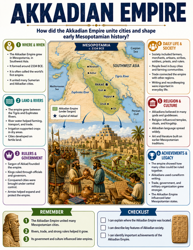 Akkadian Empire I Infographic