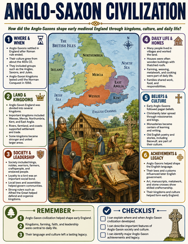 Anglo-saxon Civilization I Infographic