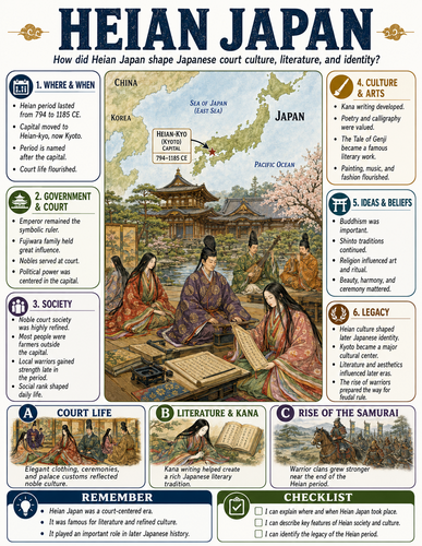 Heian Japan I Infographic
