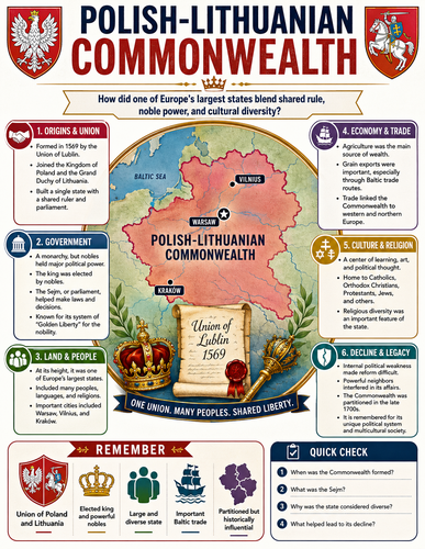 Polish-Lithuanian Commonwealth I Infographic