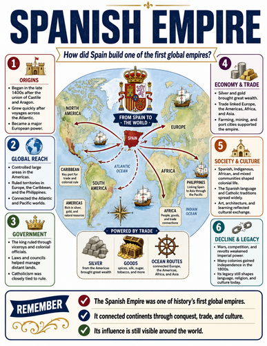 Spanish Empire I Infographic