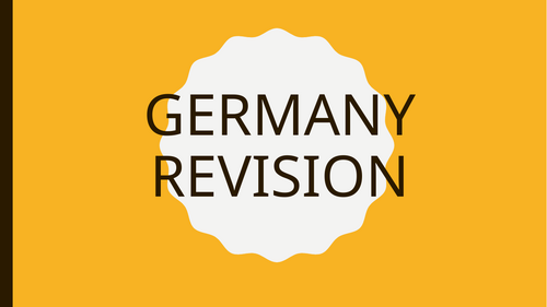 AQA GCSE - Germany Revision Clocks