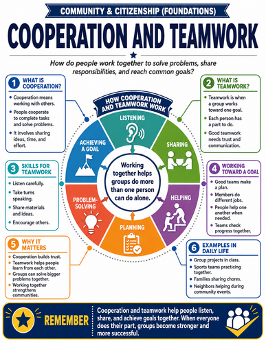 Cooperation and Teamwork I Infographic