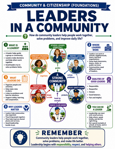 Leaders in a Community I Infographic
