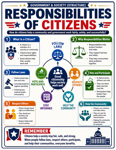 Responsibilities of Citizens I Infographic