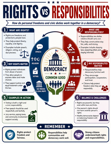 Rights vs Responsibilities I Infographic