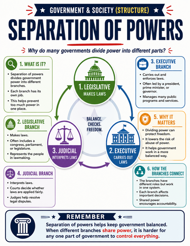Separation of Powers I Infographic