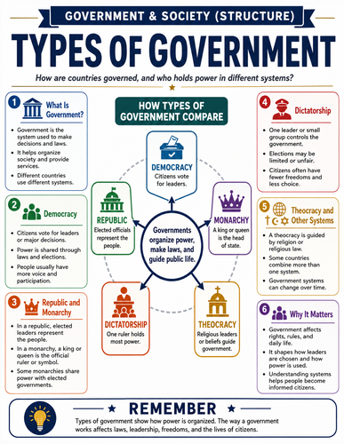 Types of Government I Infographic