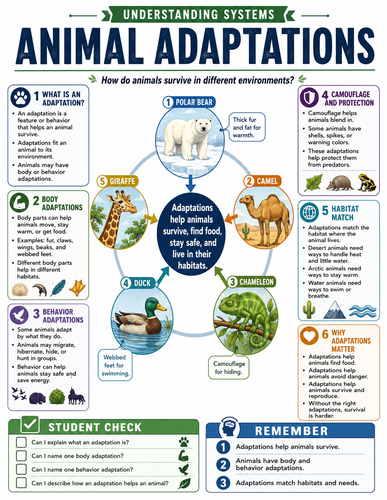Animal Adaptations I Infographic