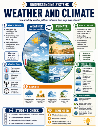 Weather and Climate I Infographic