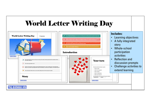 World Letter Writing Day Assembly | KS1 & KS2 | Updated for 2026-27