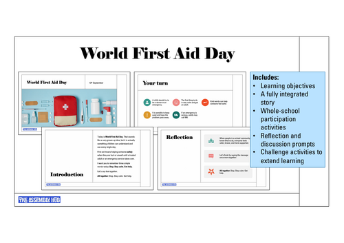 World First Aid Day Assembly | KS1 & KS2 | Updated for 2026-27