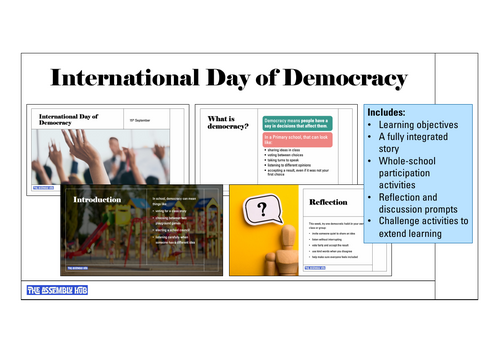 International Day of Democracy Assembly | KS1 & KS2 | Updated for 2026-27