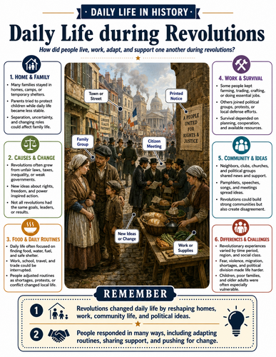 Daily Life during Revolutions I Infographic