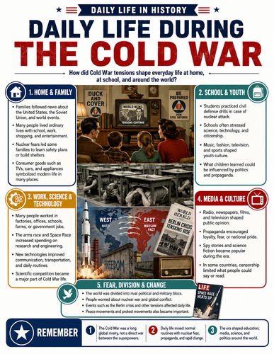 Daily Life during the Cold War I Infographic