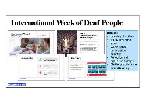 International Week of Deaf People Assembly | KS1 & KS2 | Updated for 2026-27
