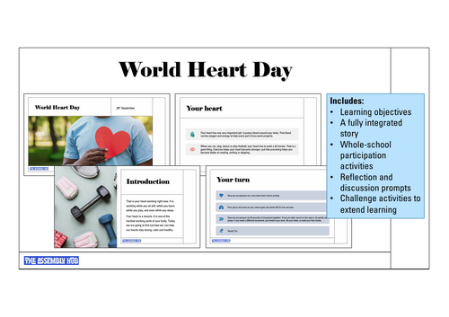 World Heart Day Assembly | KS1 & KS2 | Updated for 2026-27