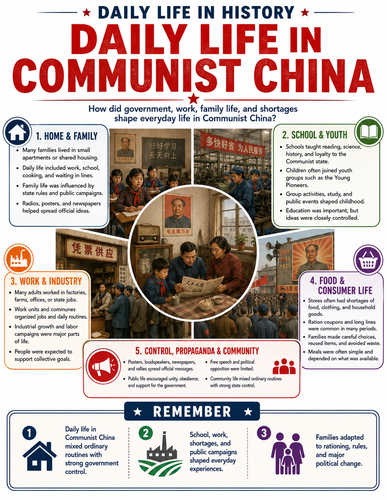 Daily Life in Communist China I Infographic