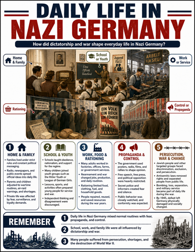 Daily Life in Nazi Germany I Infographic