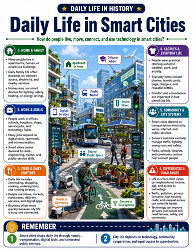 Daily Life in Smart Cities I Infographic