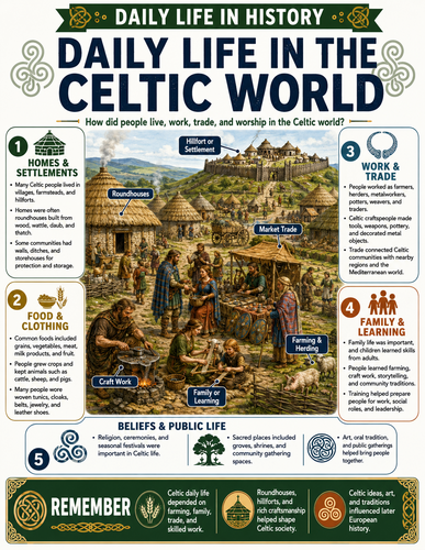 Daily Life in the Celtic World I Infographic