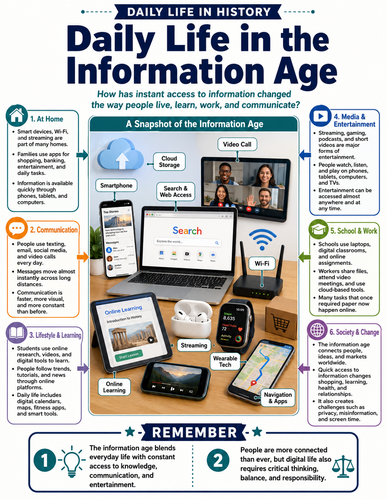 Daily Life in the Information Age I Infographic