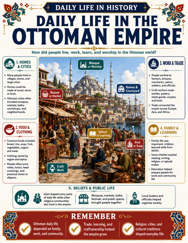 Daily Life in the Ottoman Empire I Infographic