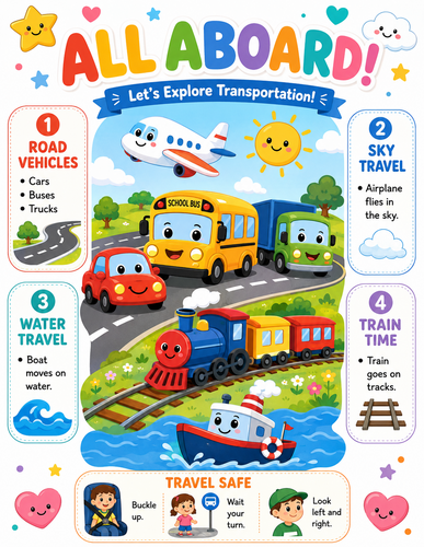 All Aboard I Preschool I Infographic