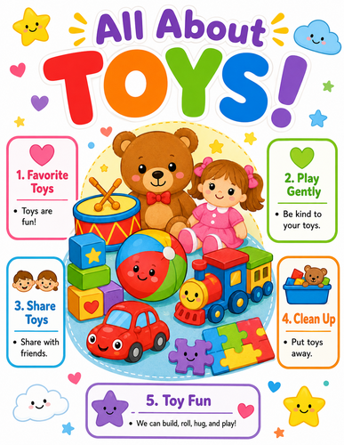 All About Toys I Preschool I Infographic