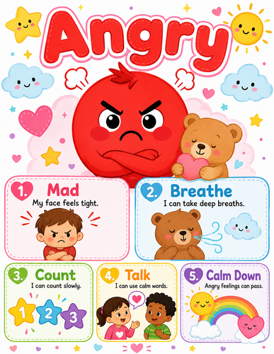 Angry I Preschool I Infographic
