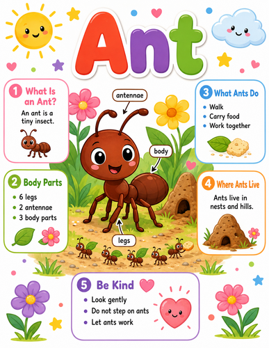 Ant I Preschool I Infographic