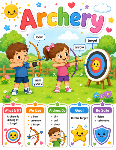 Archery I Preschool I Infographic