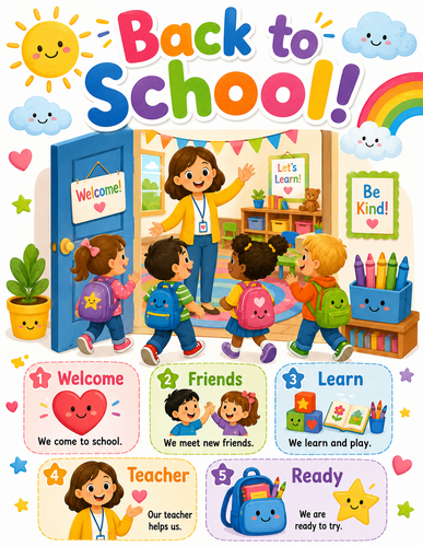 Back to School I Preschool I Infographic