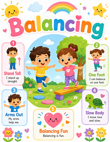 Balancing I Preschool I Infographic