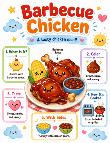 Barbecue Chicken I Preschool I Infographic