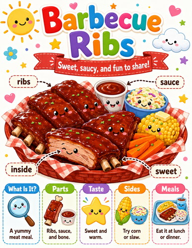 Barbecue Ribs I Preschool I Infographic