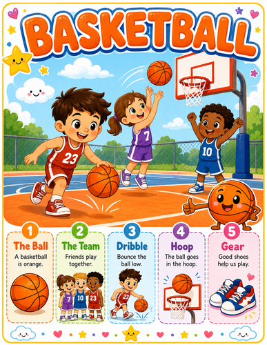 Basketball I Preschool I Infographic