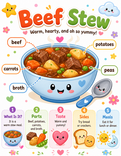 Beef Stew I Preschool I Infographic