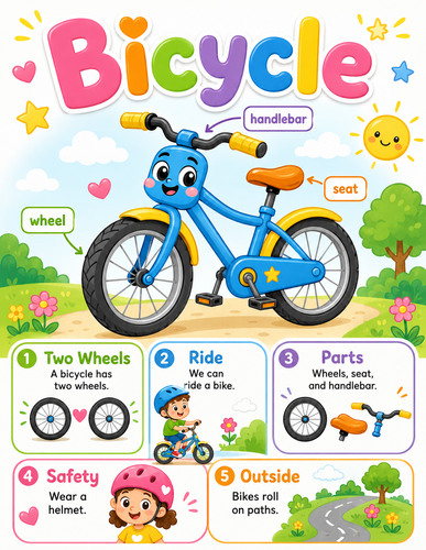 Bicycle I Preschool I Infographic