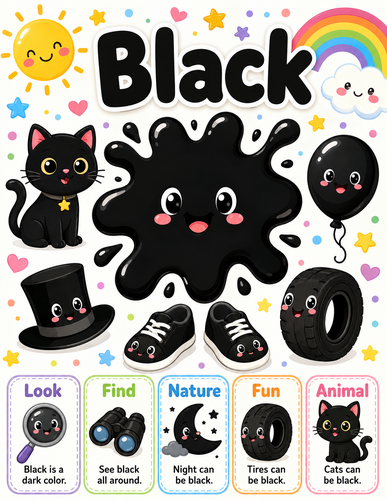 Black I Preschool I Infographic