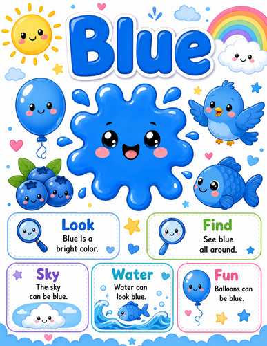 Blue I Preschool I Infographic