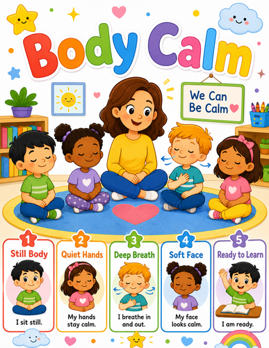 Body Calm I Preschool I Infographic