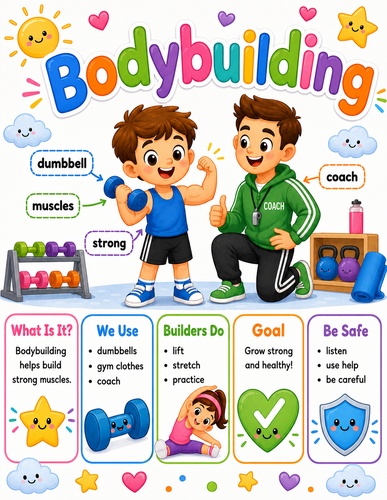 Bodybuilding I Preschool I Infographic