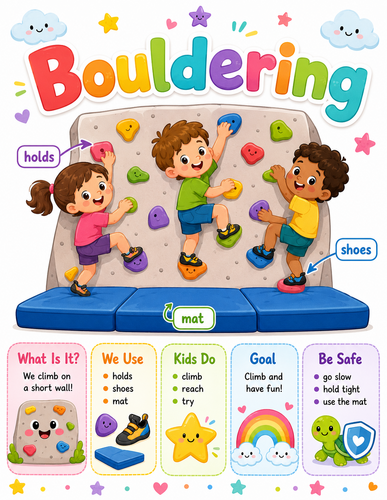 Bouldering I Preschool I Infographic