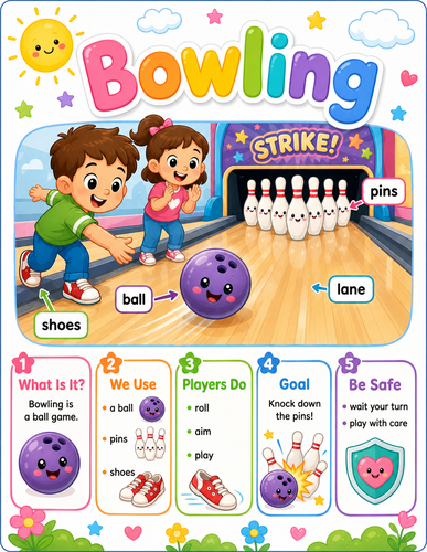 Bowling I Preschool I Infographic