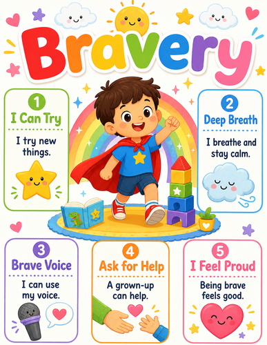 Bravery I Preschool I Infographic